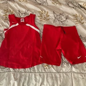 Nike top and shorts